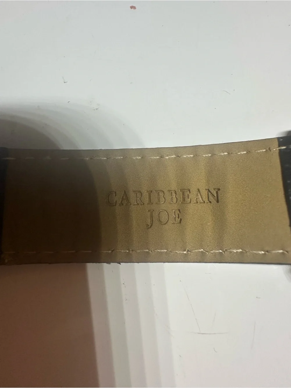 Caribbean Joe Gold and Black Wall Clock